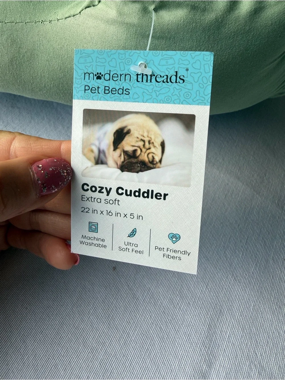 Cozy Cuddler Plush Small Pet Bed